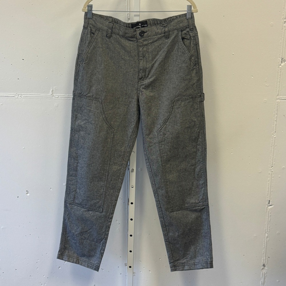 Houston White Adult Relaxed Chino Pants Midweight Cotton Herringbone Pattern Med